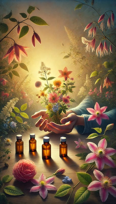 Image illustrant les bienfaits des fleurs de Bach, pour apaiser les émotions et retrouver un bon équilibre émotionnel.